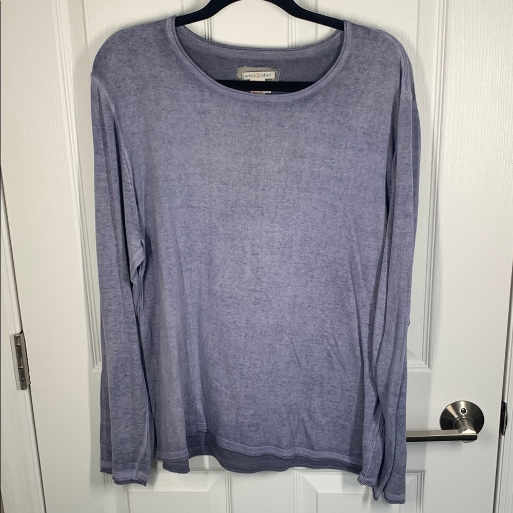 Carbon 2 Cobalt blue cotton jersey top size large